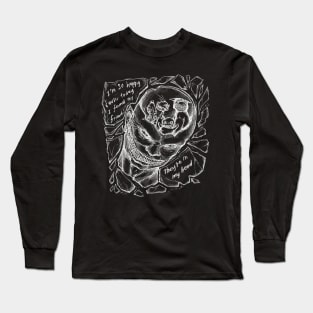 Lithium - Nirvana - Illustrated Lyrics - Inverted Long Sleeve T-Shirt